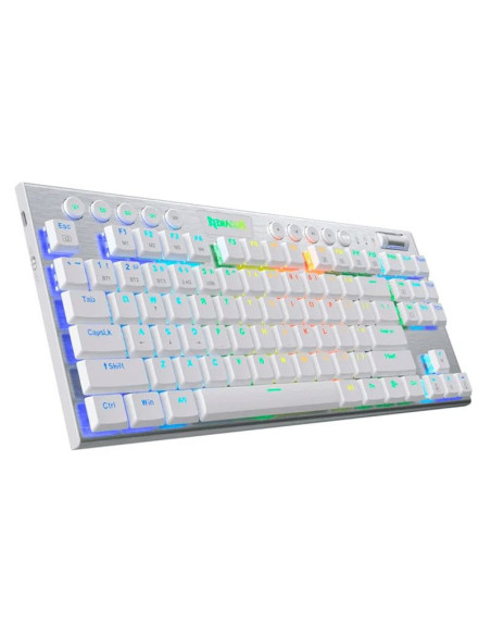 TECLADO GAMER REDRAGON HORUS TKL ( K621W-RGB ) LED-RGB | USB TYPE-C | WIRELESS | SWITCH RED | WHITE