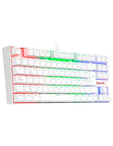 TECLADO GAMER REDRAGON KUMARA WHITE ( K552W-RGB SP ) SWITCH RED | LED-RGB