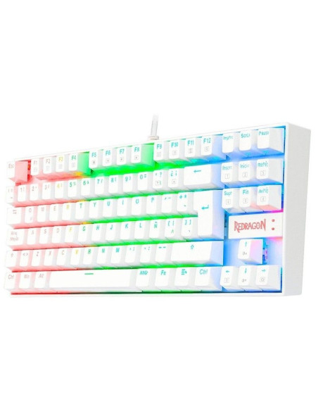 TECLADO GAMER REDRAGON KUMARA WHITE ( K552W-RGB SP ) SWITCH RED | LED-RGB