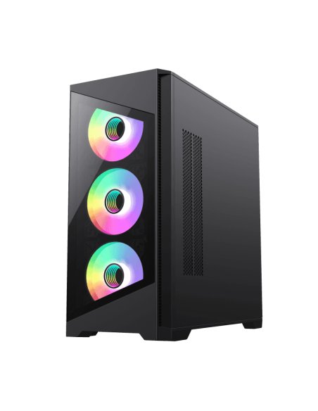 CASE GAMER GAMEMAX DESTROYER TGB BLACK ( DESTROYER TGB BK ) VP600W 80 PLUS BRONZE | 4 LED-ARGB