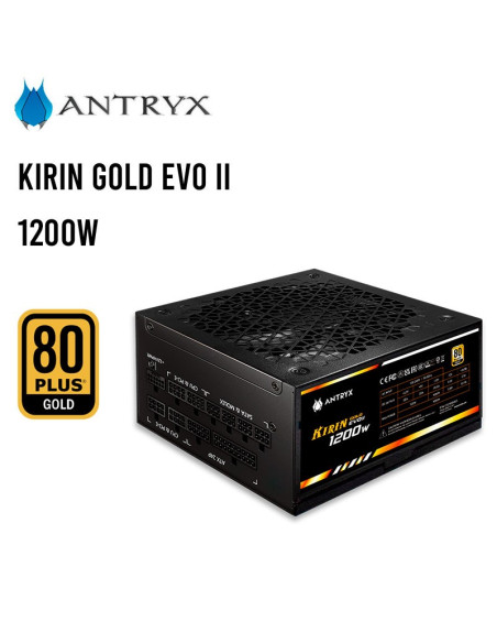 FUENTE DE PODER ANTRYX 1200W KIRIN GOLD EVO II (CSZ1200V5) 80 PLUS GOLD | PCIE 5.0| MODULAR