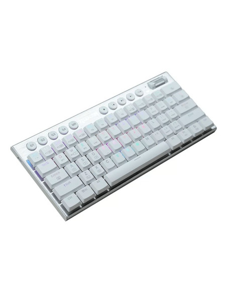 TECLADO GAMER REDRAGON HORUS MINI PRO WHITE ( K632W-RGB-PRO RED ) SWITCH RED | WIRELESS - BT | LED-RGB