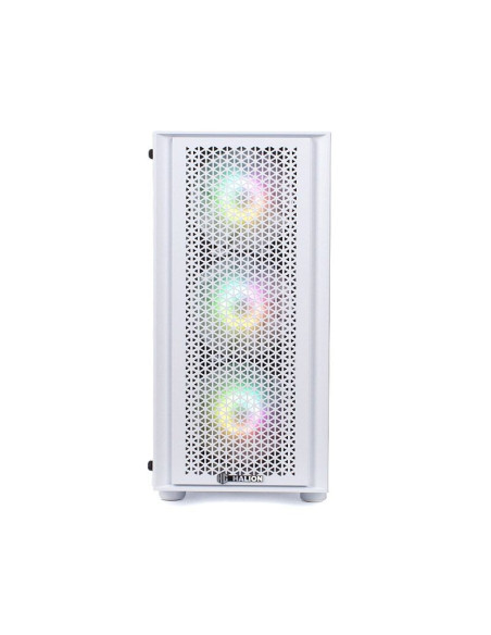 CASE GAMER HALION SCARLET 550W ( SCARLET WHITE ) VIDRIO TEMPLADO | LED-RGB