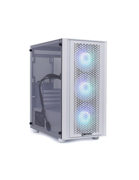 CASE GAMER HALION SCARLET 550W ( SCARLET WHITE ) VIDRIO TEMPLADO | LED-RGB