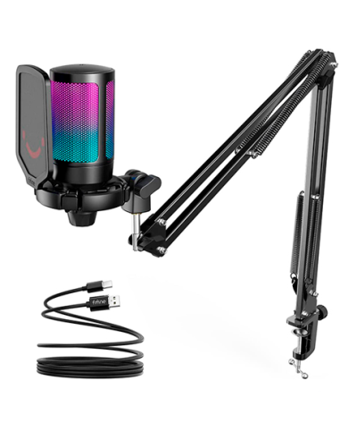 MICROFONO FIFINE A6T + BRAZO ( A6T-B ) BLACK |...