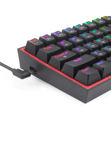 TECLADO GAMER REDRAGON FIZZ PRO BLACK (...