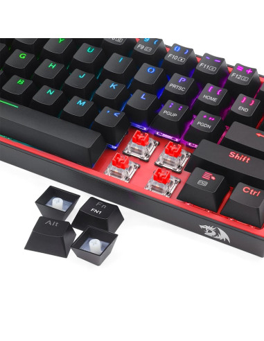 TECLADO GAMER REDRAGON FIZZ PRO BLACK (...
