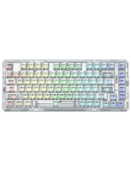 TECLADO GAMER REDRAGON ELF PRO WIRELESS CRYSTAL ( K649CT-RGB-PRO )