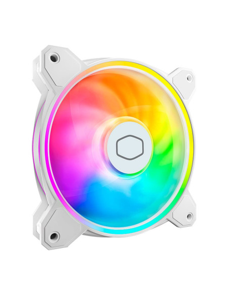 COOLER PARA CASE COOLER MASTER MF120 HALO 2 WHITE MASTERFAN ( MFL-B2DW-21NP2-R2 ) LED-ARGB