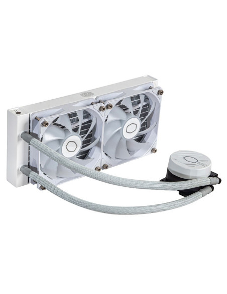 SISTEMA DE ENFRIAMIENTO LIQUIDO COOLER MASTER 240L CORE WHITE MASTERLIQUID ( MLW-D24M-A18PZ-RW ) LED-ARGB