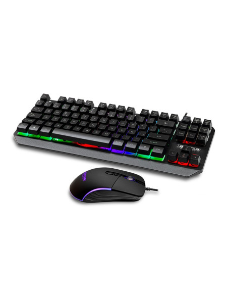 KIT RAPTOR BOLD ( RAPTOR-B ) TECLADO + MOUSE | SEMI MECANICO - 3600 DPI | LED-RAINBOW