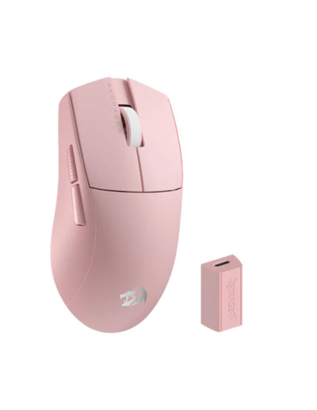 MOUSE GAMER REDRAGON KING PRO ( M916-PRO ) 4K HZ | WIRELESS | 26K DPI | PINK