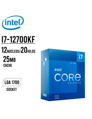 PROCESADOR INTEL CORE I7-12700KF 3.60GHZ - 25MB...