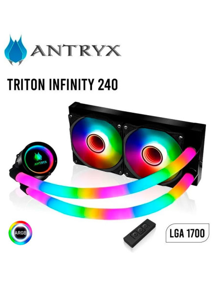 SISTEMA DE ENFRIAMIENTO LIQUIDO ANTRYX 240 TRITON INFINITY ( AWC-TI240K ) BLACK | LED-ARGB