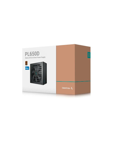 FUENTE DE PODER DEEPCOOL 650W PL650D ( R-PL650D-FC0B-US-V2 ) 80 PLUS BRONZE