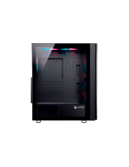 CASE ANTRYX RX 260 BLACK ( AC-RX260KFR ) S/FUENTE | VIDRIO TEMPLADO | 4 FIXED-RGB