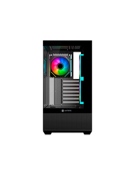 CASE ANTRYX FX 740 BLACK ( AC-FX740K ) S/FUENTE | VIDRIO TEMPLADO | LED-ARGB