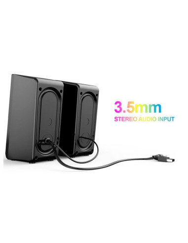 PARLANTE HAVIT SK205 USB-3.5MM |LED-RGB|3W