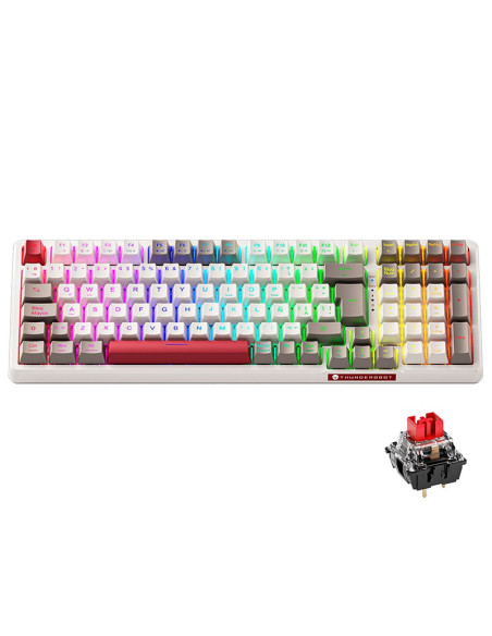 TECLADO GAMER THUNDEROBOT K98-RED SWITCH OUTEMU RED | ROJO | LED-RGB