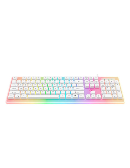 TECLADO HAVIT KB876L-SP WHITE | MEMBRANA - USB | LED-RGB
