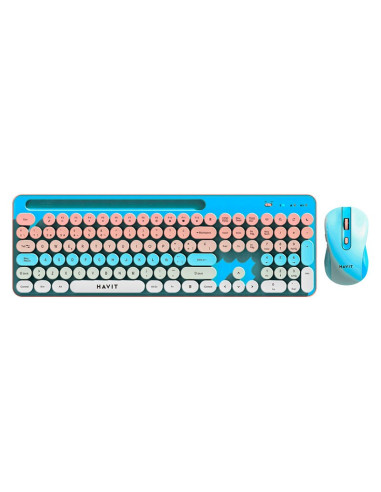 KIT HAVIT ( KB832GCM-SP ) CELESTE | WIRELESS|...