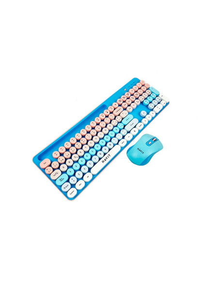 KIT HAVIT ( KB832GCM-SP ) CELESTE | WIRELESS| MEMBRANA | TECLADO + MOUSE