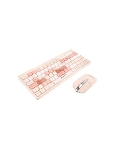 KIT TECLADO Y MOUSE HAVIT (KB831WB-SP) ROSA|WIRELESS+BT|... 2