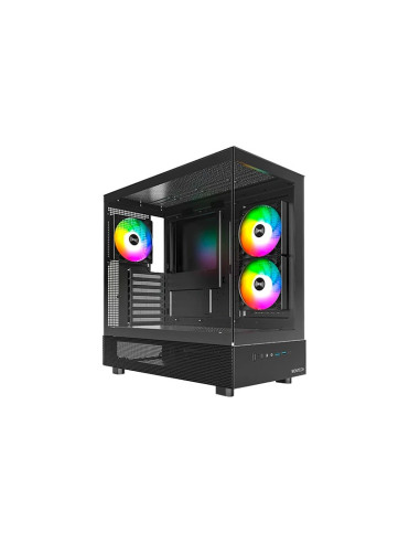 CASE MONTECH XR BLACK ( XR ) S/ FUENTE | VIDRIO...