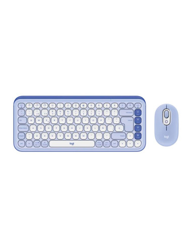 KIT TECLADO+ MOUSE LOGITECH POP ICON LILA...