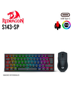 KIT GAMER REDRAGON GAMING ESSENTIALS (S143-SP) LED RGB|...