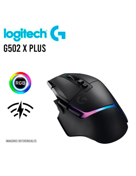 MOUSE LOGITECH G502 X PLUS ( 910-006160 ) GAMING | LIGHTSPEED | HERO 25K | LED-RGB