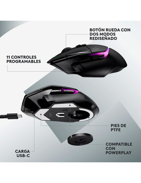 MOUSE LOGITECH G502 X PLUS ( 910-006160 ) GAMING | LIGHTSPEED | HERO 25K | LED-RGB