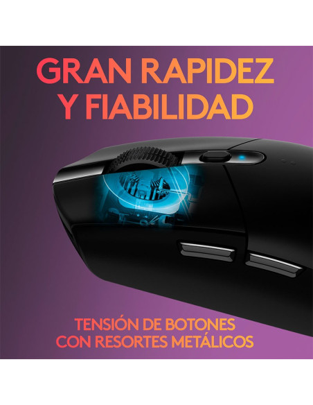 MOUSE GAMER LOGITECH G305 LIGHTSPEED (910-005281) WIRELESS | BLACK