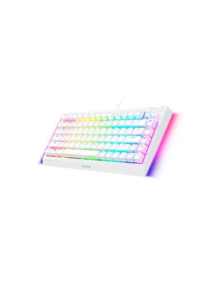 TECLADO RAZER BLACKWIDOW V4 75% WHITE (RZ03-05001700-R3M1) SWITCH ORANGE