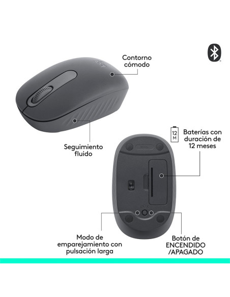 MOUSE LOGITECH M196 ( 910-007456 ) BLUETOOTH | BLACK