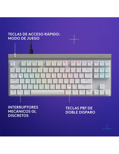 TECLADO LOGITECH G515 TKL ( 920-012869 ) WHITE...