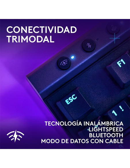 TECLADO GAMER LOGITECH G515 LIGHTSPEED TKL ( 920-012423 ) SWITCH TACTILE MECHANICAL | WIRELESS - BT | LED-RGB