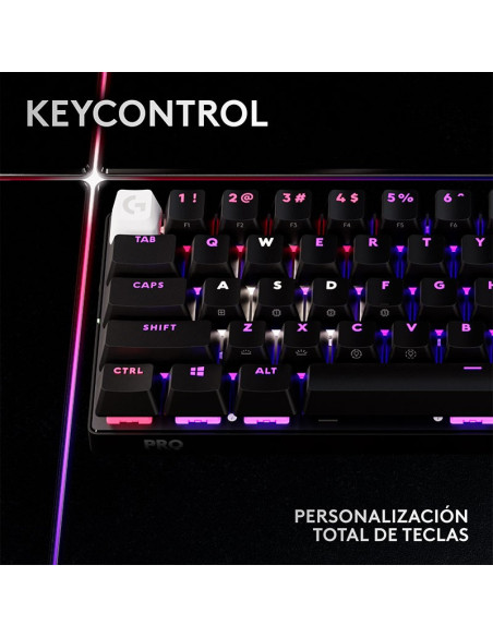 TECLADO GAMER LOGITECH G PRO X 60 LIGHTSPEED BLACK ( 920-011902) WIRELESS | GX OPTICAL TACTILE | LED-RGB