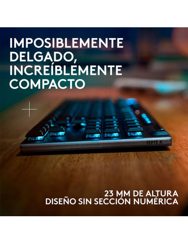 TECLADO GAMER LOGITECH G915 X LIGHTSPEED TKL (...