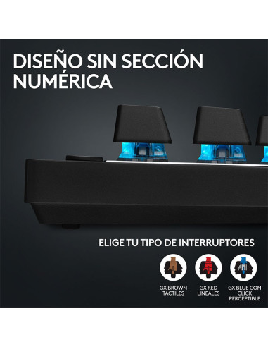 TECLADO GAMER LOGITECH PRO X TKL LIGHTSPEED (...
