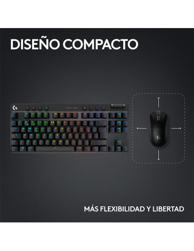 TECLADO GAMER LOGITECH PRO X TKL LIGHTSPEED (...