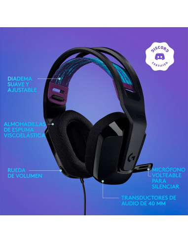 AUDIFONO GAMER LOGITECH G335 ( 981-000977 )...