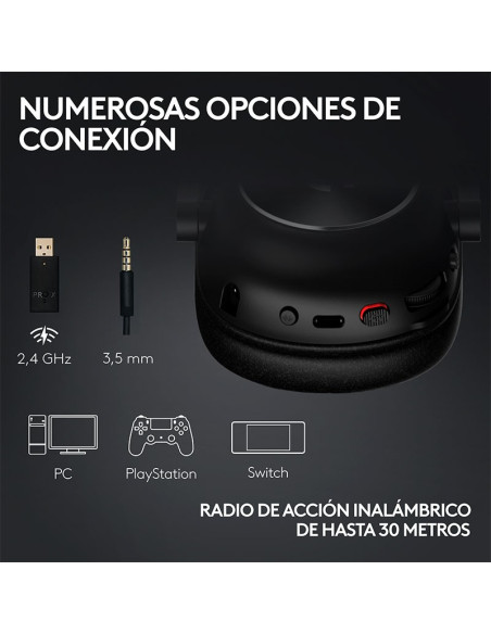 AUDIFONO LOGITECH G PRO X 2 LIGHTSPEED WIRELESS (981-001268)BLANCO |BT|3.5MM
