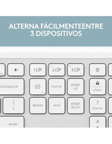 TECLADO LOGITECH SIGNATURE SLIM K950 BLANCO (...