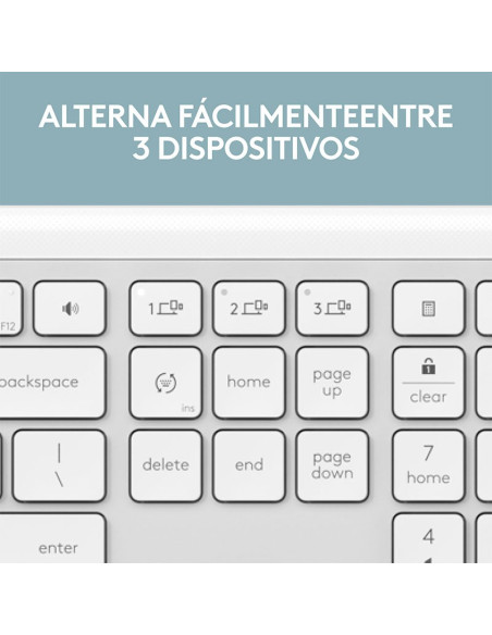 TECLADO LOGITECH SIGNATURE SLIM K950 BLANCO ( 920-012593 )