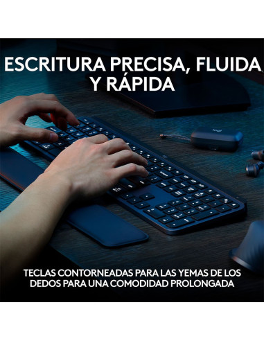 TECLADO LOGITECH MX KEYS S WIRELESS ILLUMINATED...