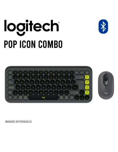KIT LOGITECH TECLADO+ MOUSE POP ICON COMBO...