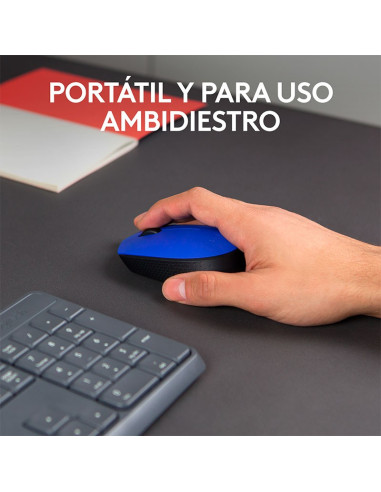 MOUSE LOGITECH M170 910-004800 WIRELESS  BLUE