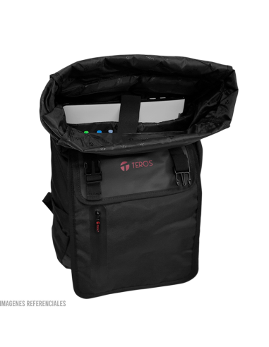 MOCHILA TEROS 15.6" ( TE-ACS9018BK ) POLIESTER...