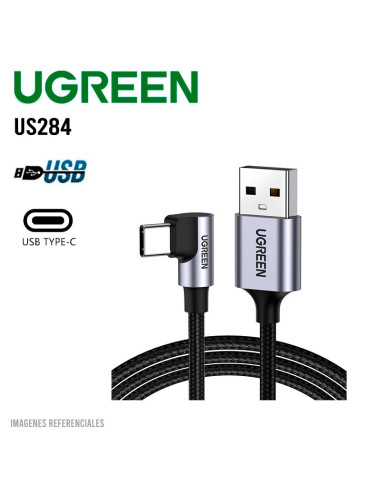 CABLE UGREEN US284 USB-A A USB-C| CARGA RAPIDA...